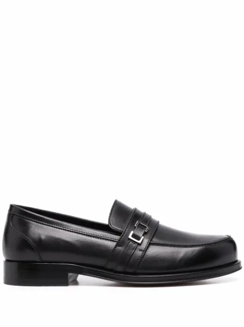 Sergio Rossi buckle-detail leather loafers