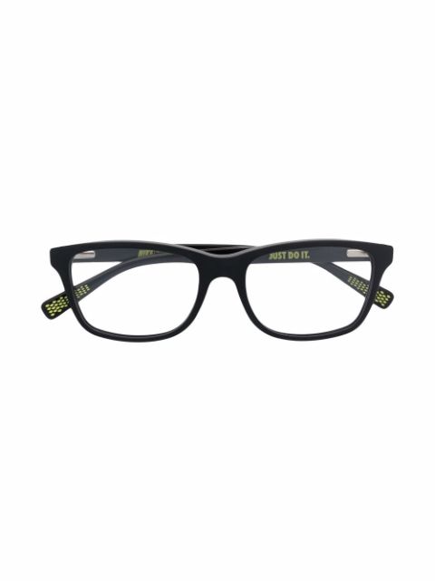 Nike Kids - logo square-frame glasses