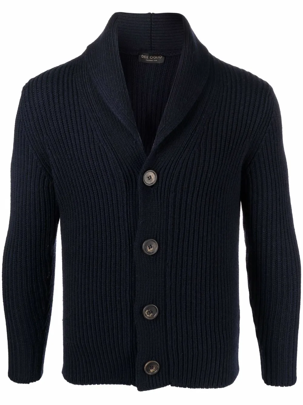 Dell'oglio chunky knitted cardigan - Blue