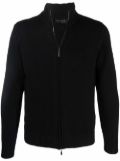 Dell'oglio knitted zip-up jumper - Black