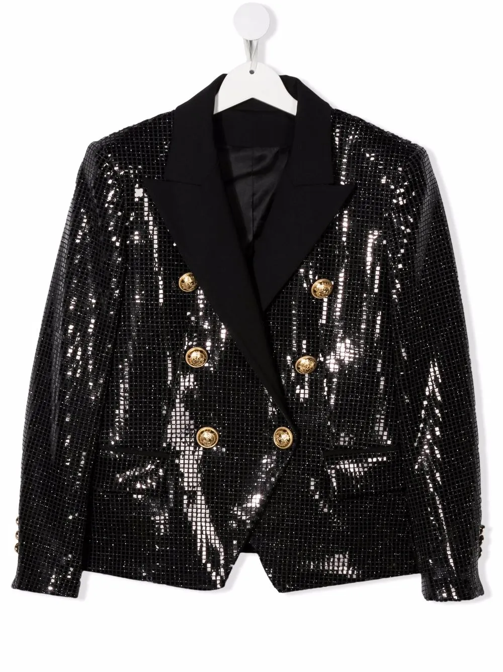 

Balmain Kids blazer con detalles de lentejuelas - Negro