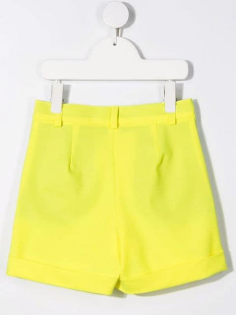 decorative-button tailored shorts 