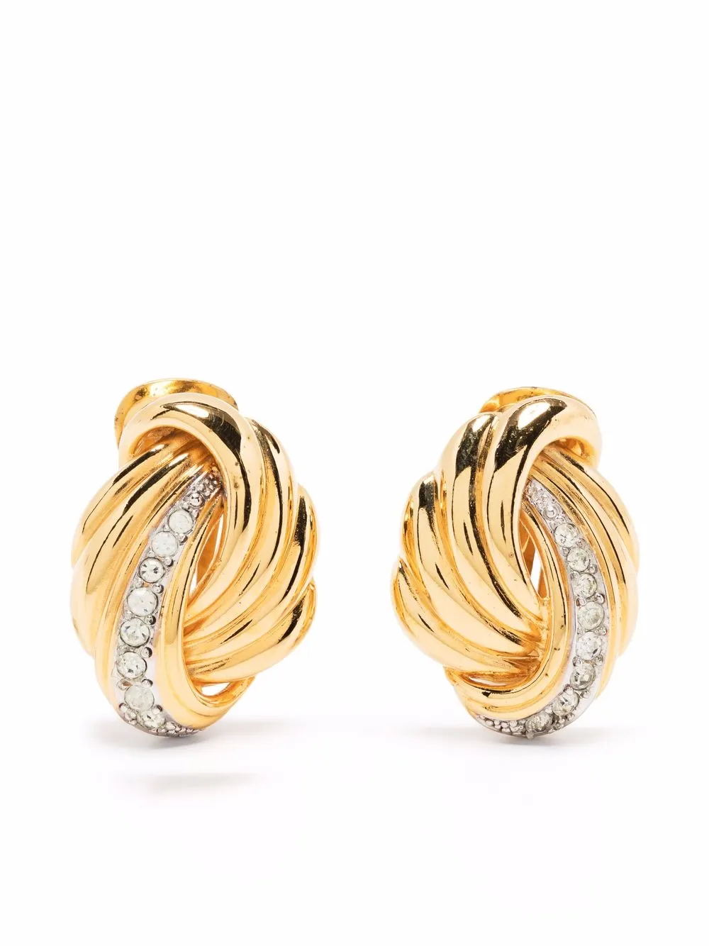 Lanvin Pre-Owned boucles d'oreilles coquillage à clips (années 1990)