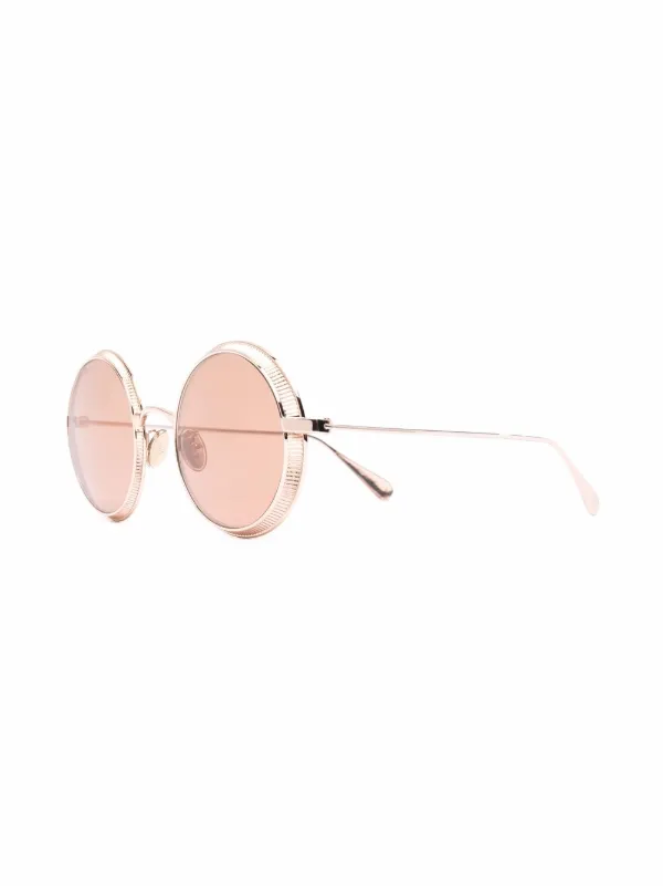 OMEGA EYEWEAR round-frame Sunglasses | Gold | FARFETCH AO display picture 1