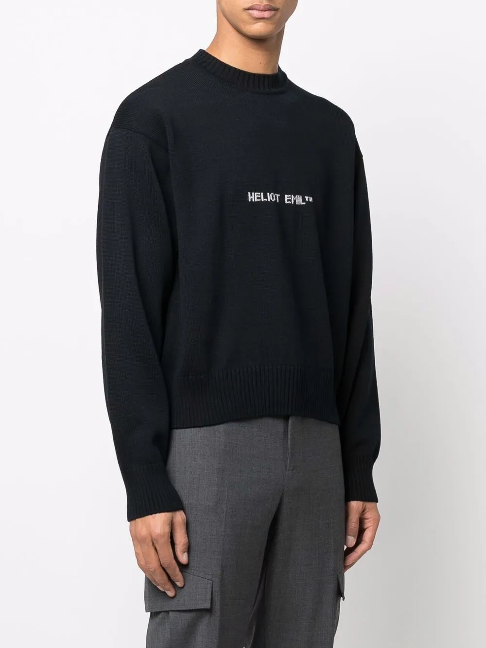 HELIOT EMIL intarsia-knit wool jumper 