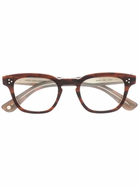 Garrett Leight Regent square frame glasses