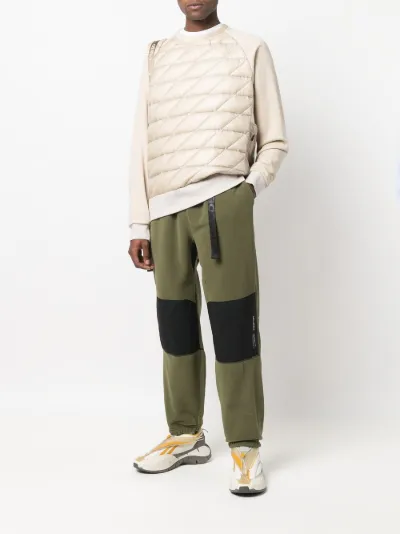 two-tone drawstring track pants 