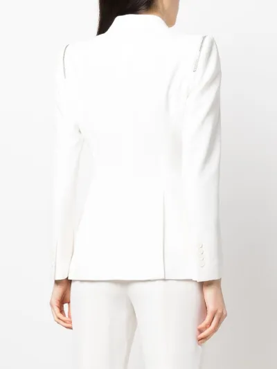 zip detail blazer
