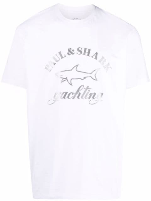 Paul & Shark logo-print cotton T-shirt