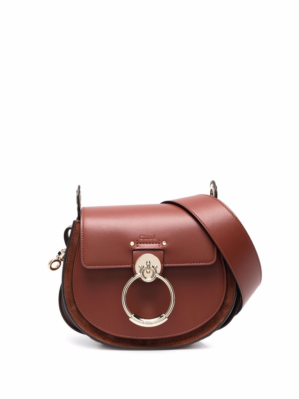 Brown Saint Laurent Tess Leather Crossbody Bag