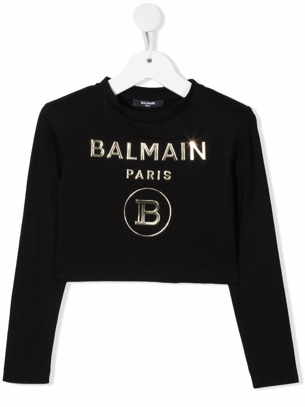 фото Balmain kids футболка с логотипом