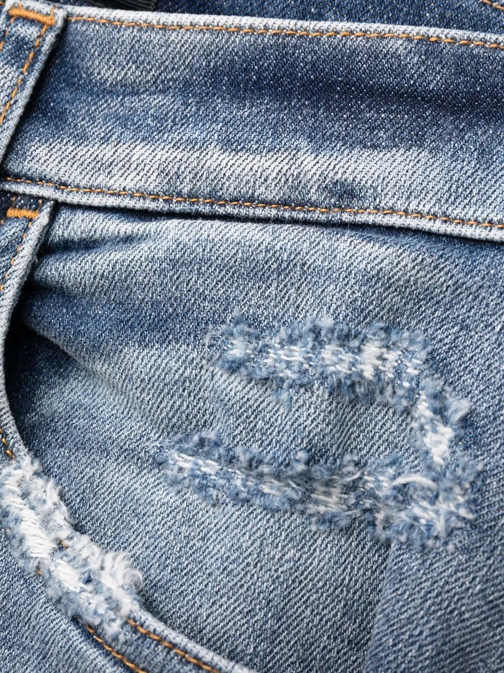Dolce & Gabbana Distressed slim-fit Jeans | Blue | FARFETCH
