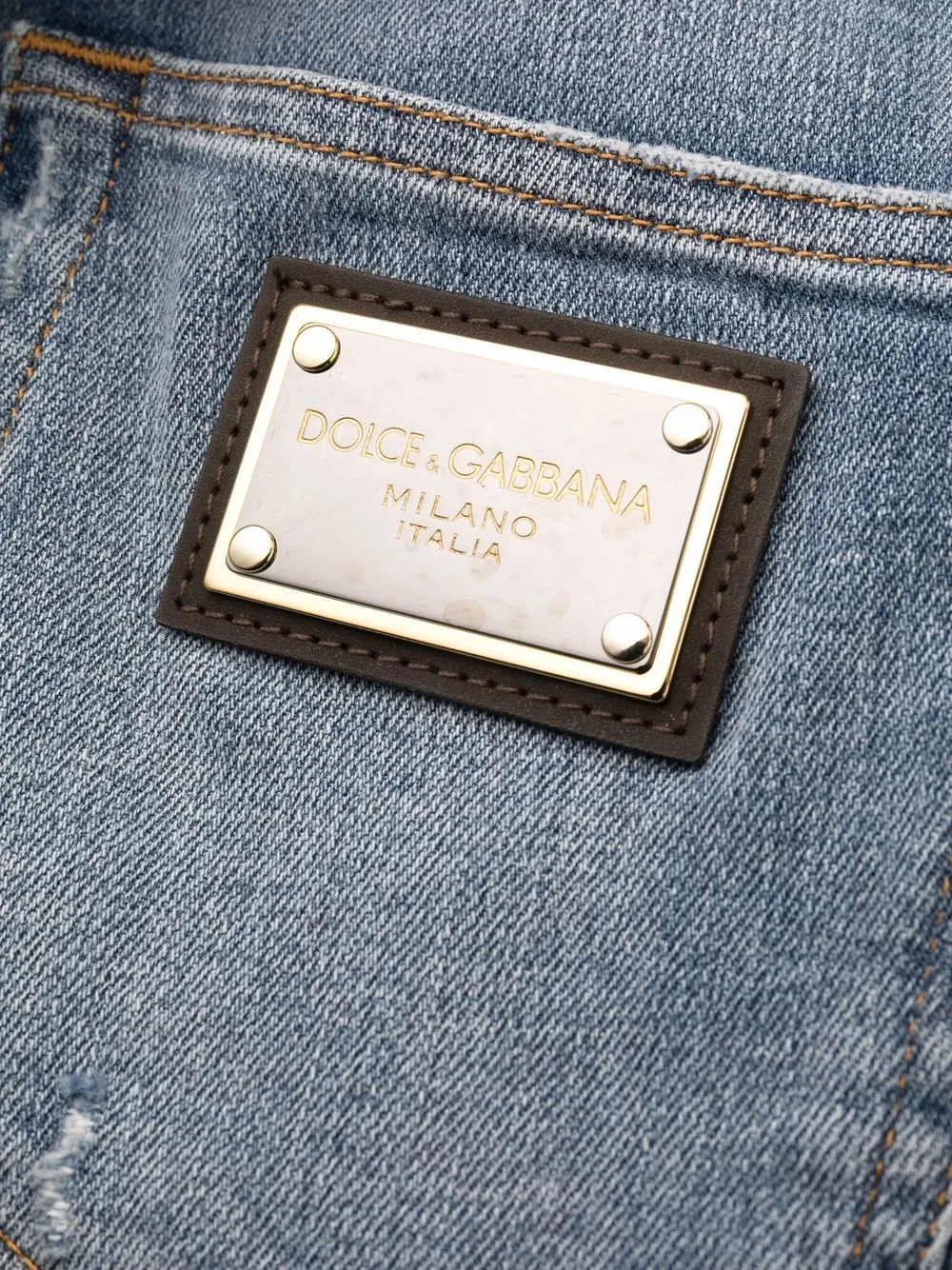 【関税込み】Dolce&Gabbana ブルー ディストレスジーンズ 17669303_36975767_600.jpg