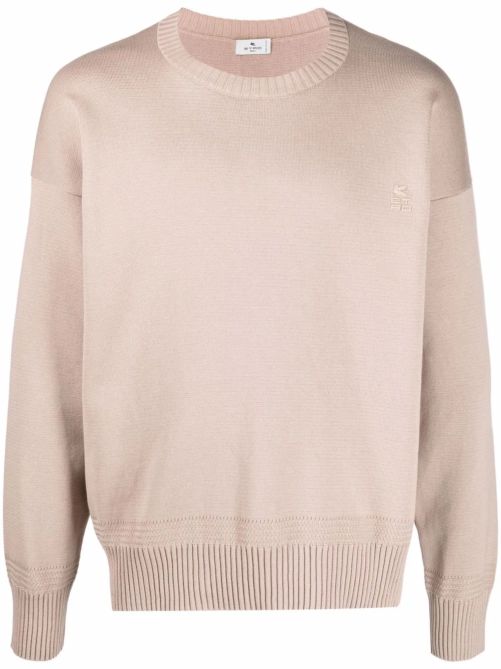 

ETRO crew-neck cotton jumper - Neutrals