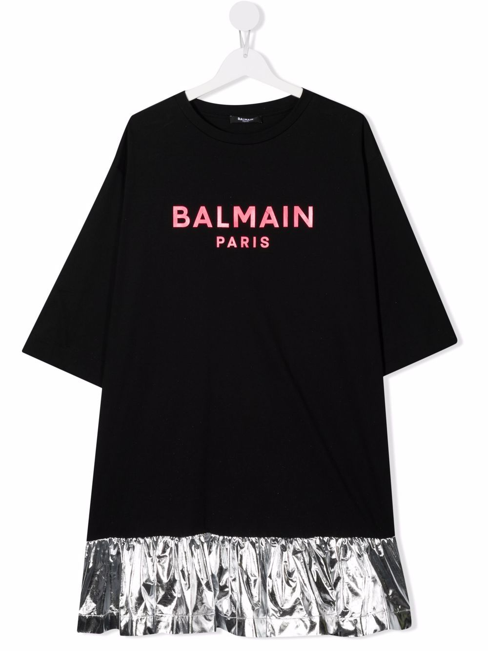 фото Balmain kids платье-футболка с логотипом