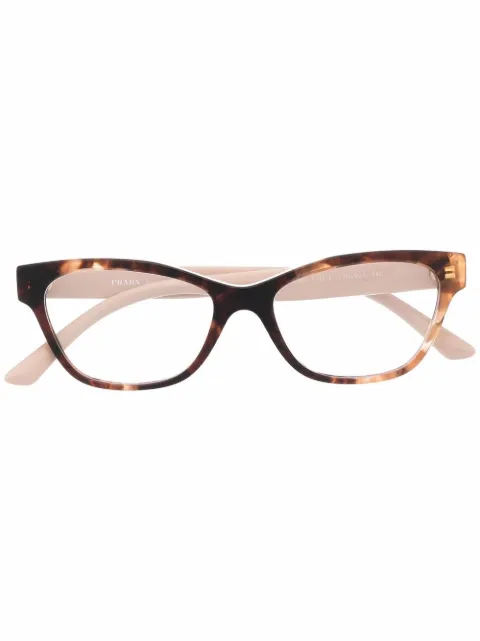 Prada Eyewear cat eye-frame two-tone glasses