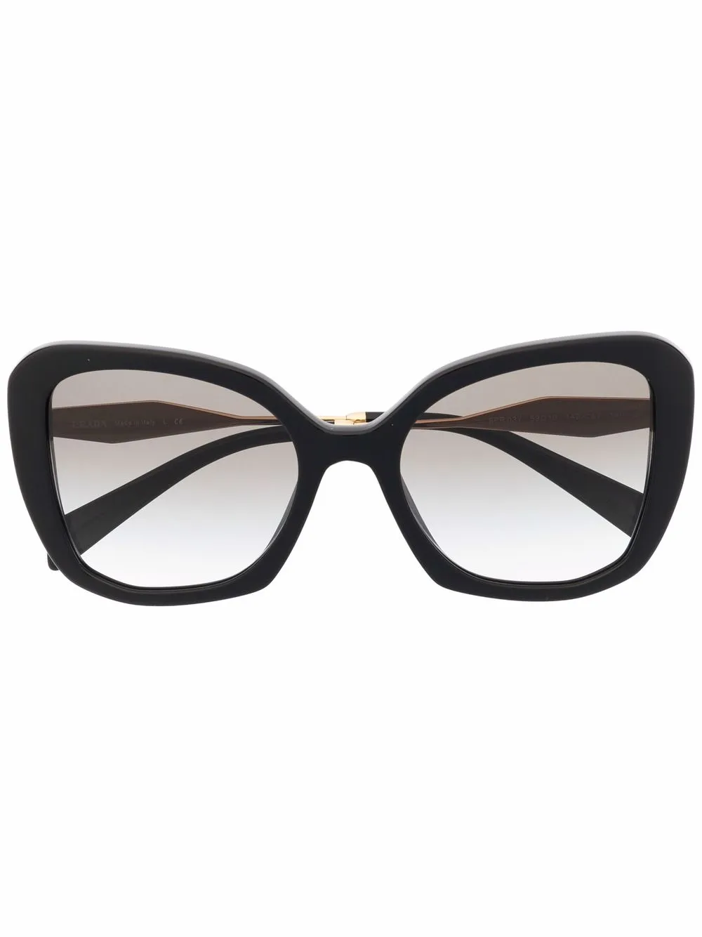 

Prada Eyewear lentes de sol con armazón oversize - Negro