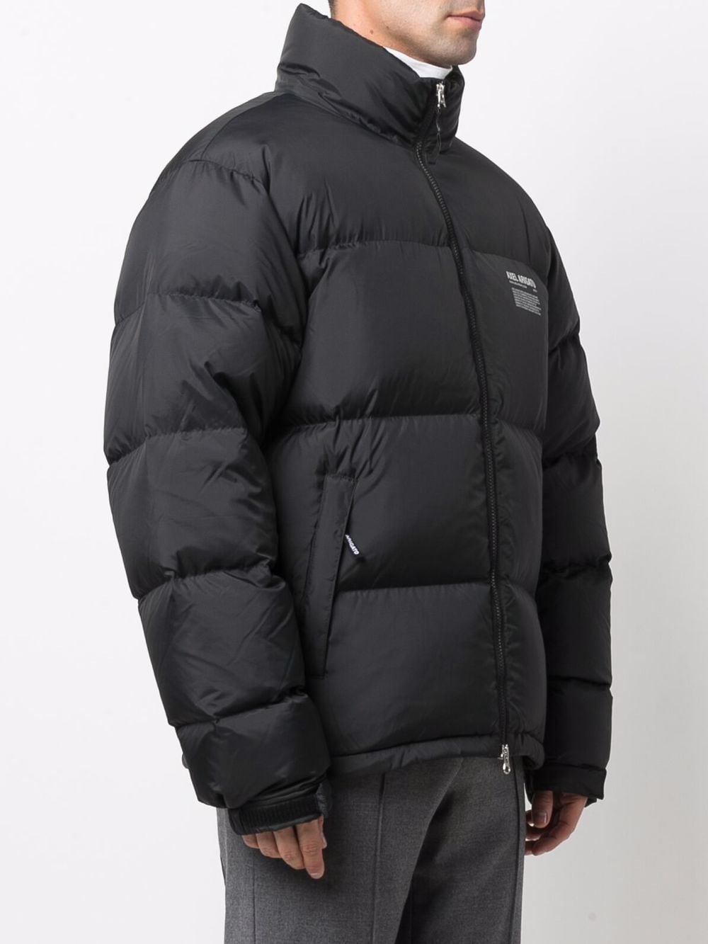 Shop Axel Arigato Padded Zip-up Down Jacket In Black
