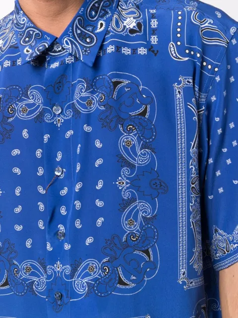 ETRO bandana-print Silk Shirt - Farfetch