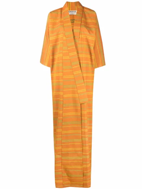 A.N.G.E.L.O. Vintage Cult manteau rayé à manches évasées (années 1970)