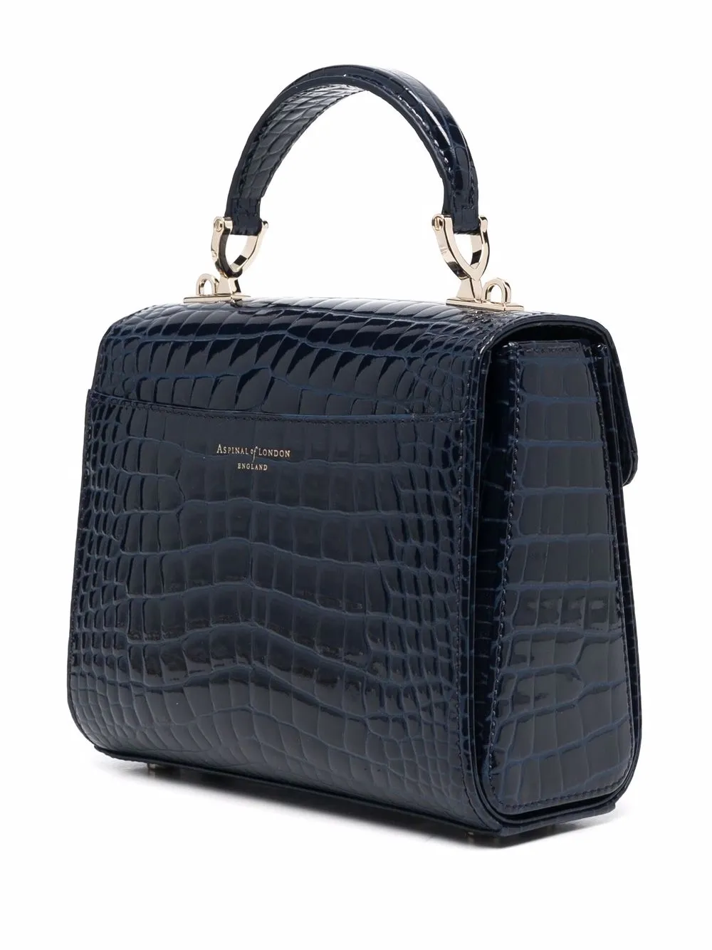  Aspinal Of London Midi Mayfair Handtasche   Blau 