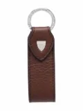 Aspinal Of London pebbled-effect loop keyring - Brown