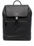 Aspinal Of London Reporter grained-effect backpack - Black