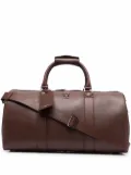 Aspinal Of London Boston pebbled large holdall bag - Brown