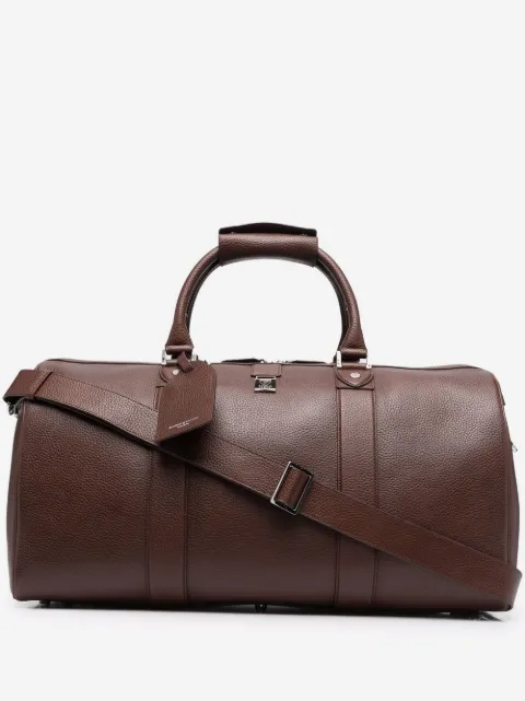 Aspinal Of London Boston pebbled large holdall bag