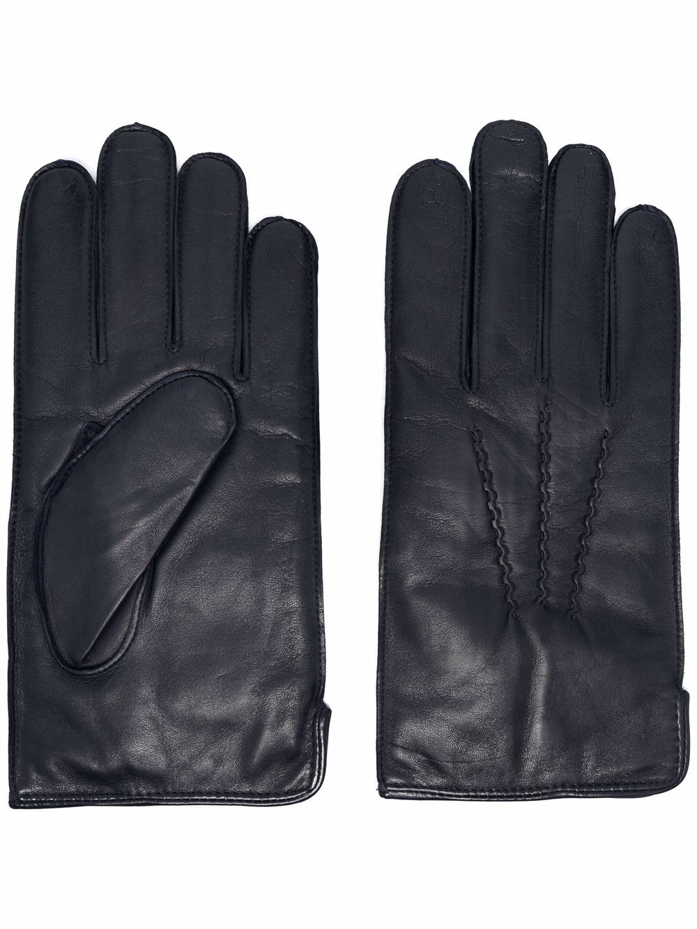 cashmere-blend lined leather gloves