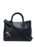 Aspinal Of London Midi London pebble-texture tote bag - Blue