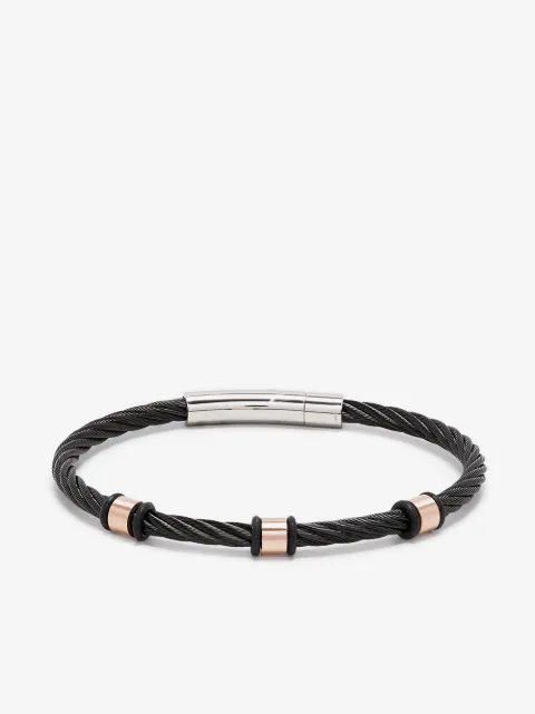 Charriol Bracelete Celtic com detalhe de corda