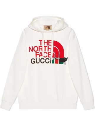 Gucci x The North Face logo-print Cotton Hoodie - Farfetch