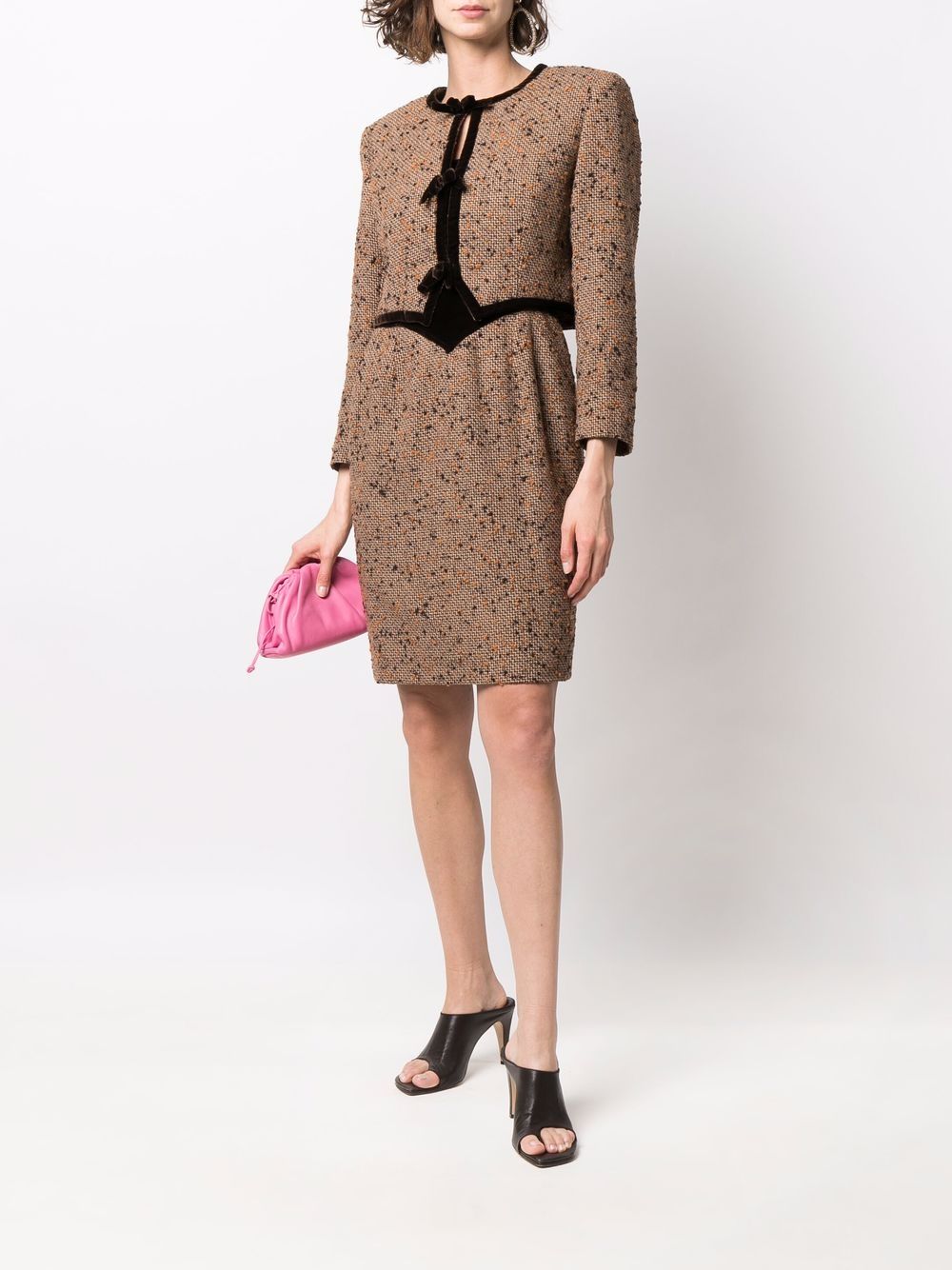 фото Valentino pre-owned 1980s bouclé dress and jacket set