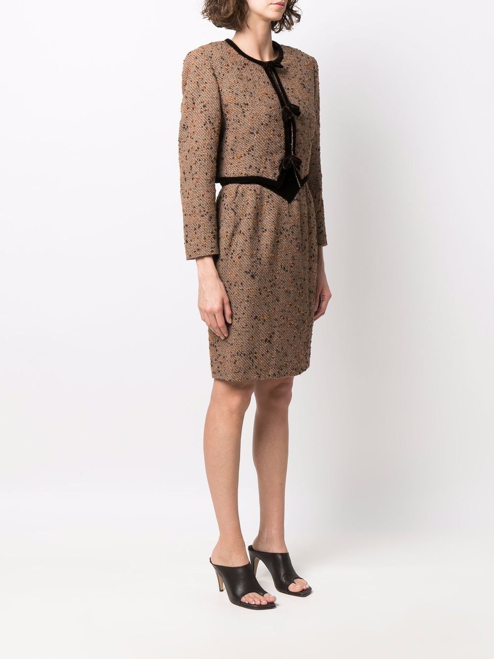 фото Valentino pre-owned 1980s bouclé dress and jacket set