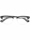 Garrett Leight square frame glasses - Black