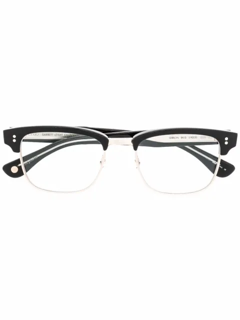 Garrett Leight lentes con armazón cuadrada 