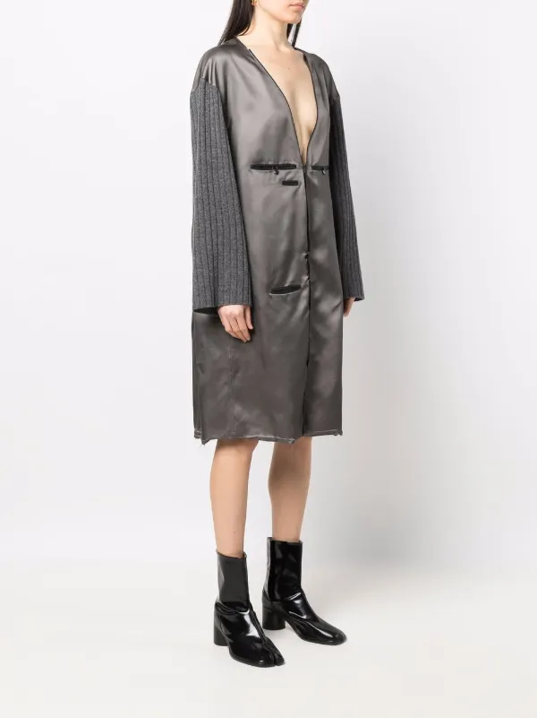【 Maison Margiela 】コントラストドレス MM6 Maison Margiela コントラスト ドレス | ブラック | FARFETCH JP