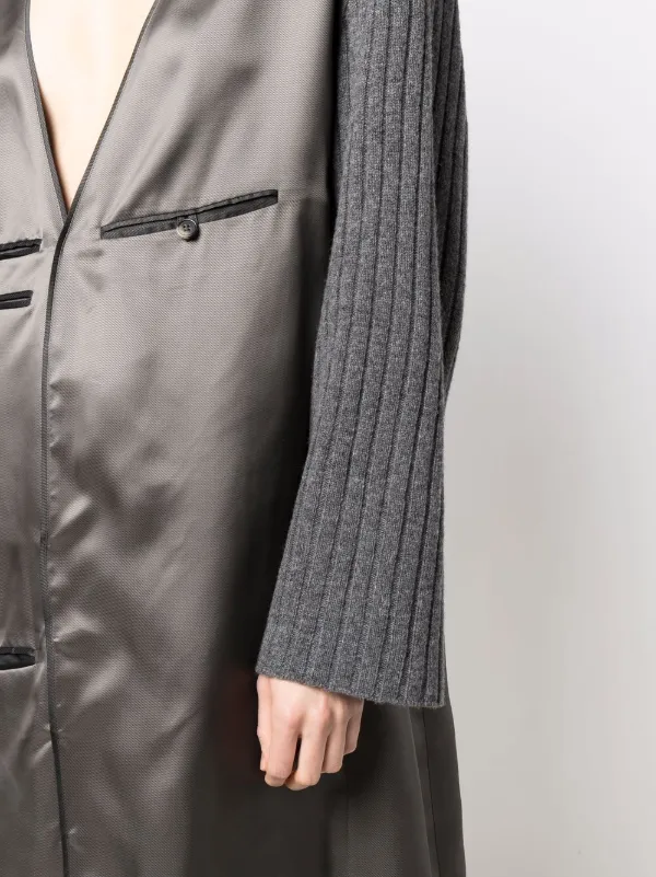 【 Maison Margiela 】コントラストドレス MM6 Maison Margiela コントラスト ドレス | ブラック | FARFETCH JP