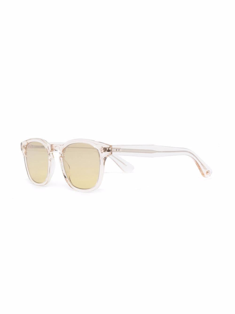 Garrett Leight Zonnebril met vierkant montuur - Beige