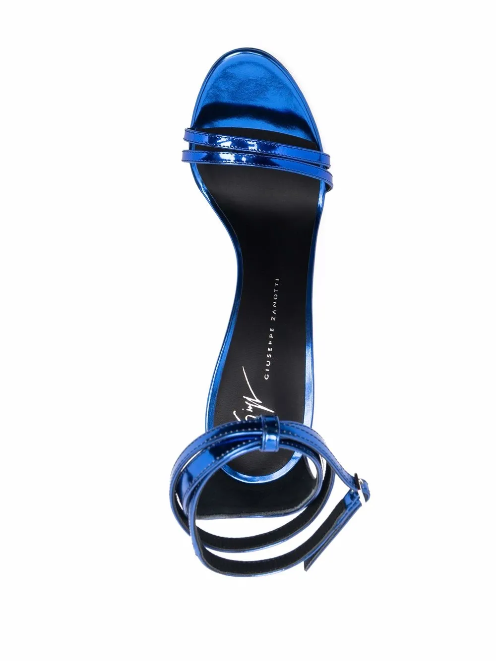 фото Giuseppe zanotti босоножки с эффектом металлик