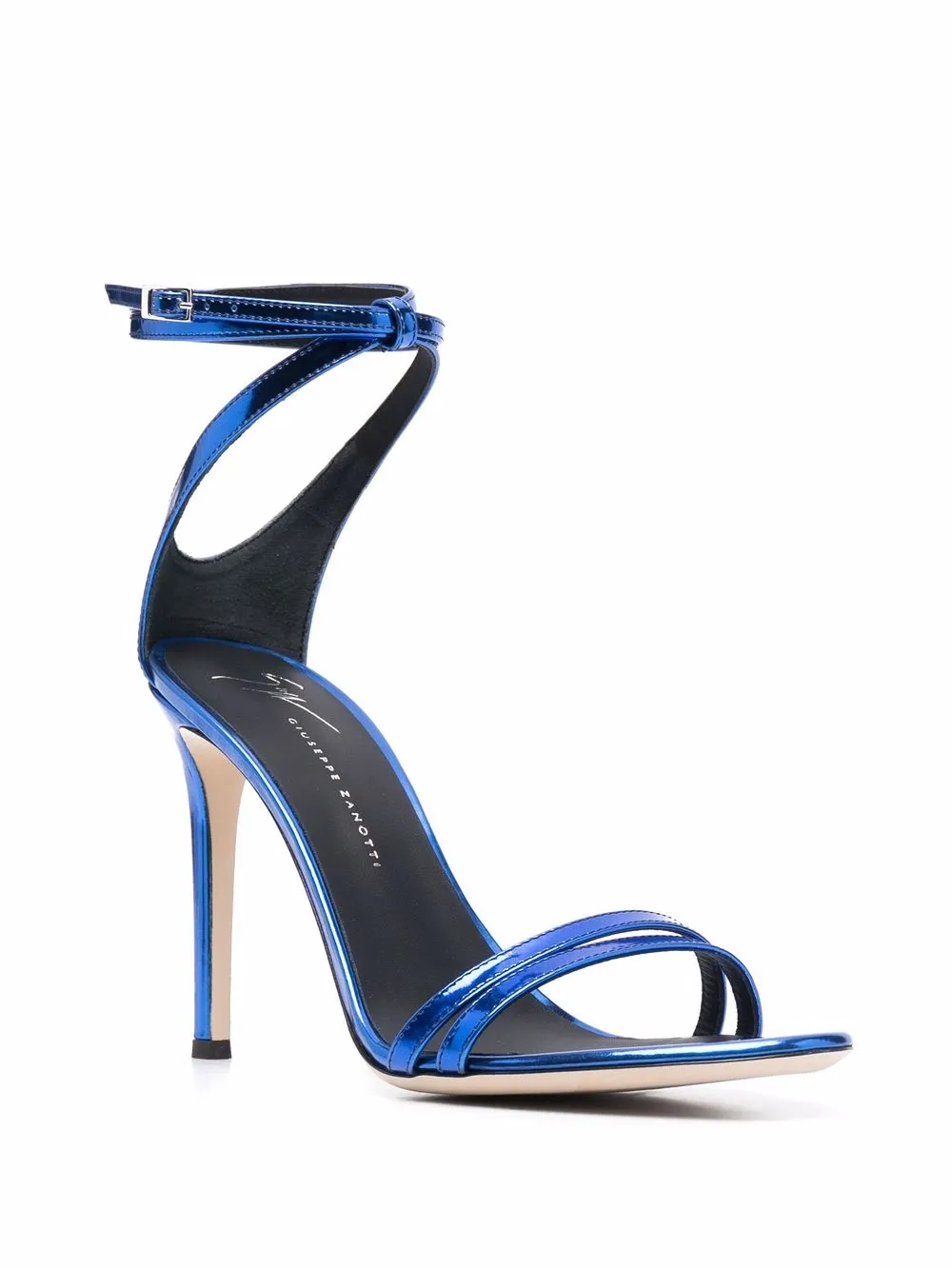 фото Giuseppe zanotti босоножки с эффектом металлик