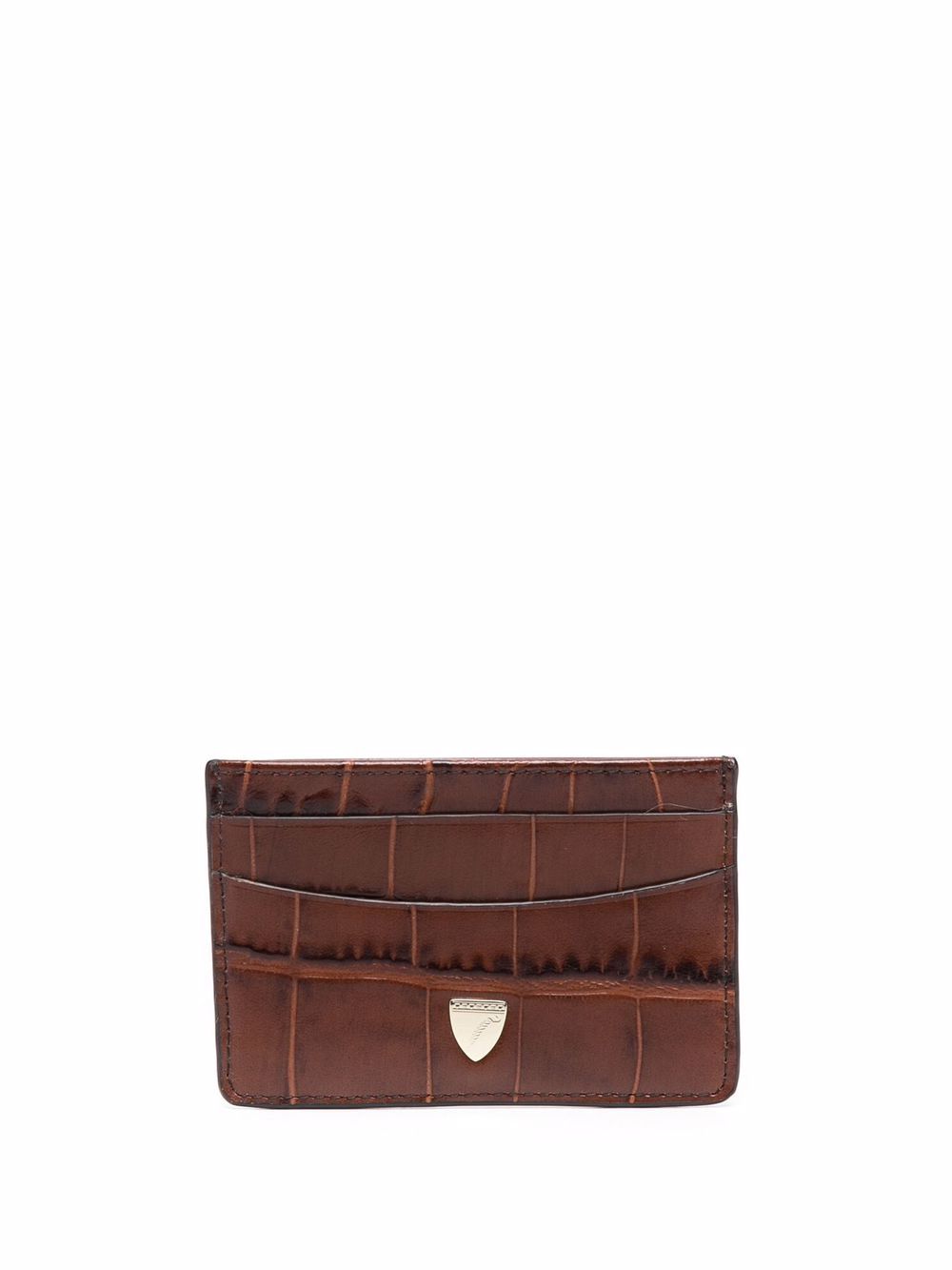 фото Aspinal of london crocodile-effect slim cardholder