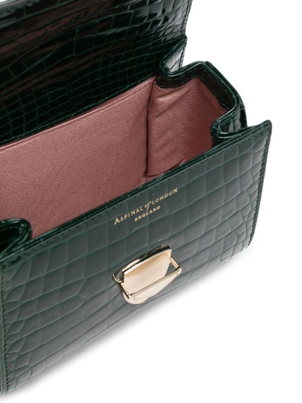 Aspinal Of London Florence Small crocodile-embossed Bag - Farfetch