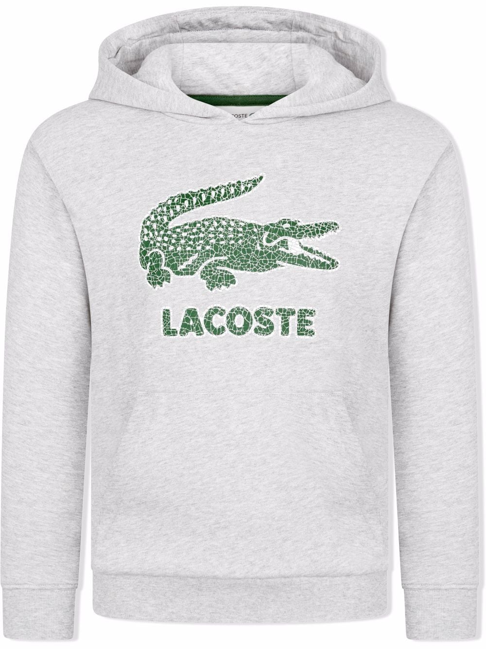 Image 1 of Lacoste Kids logo-print hoodie