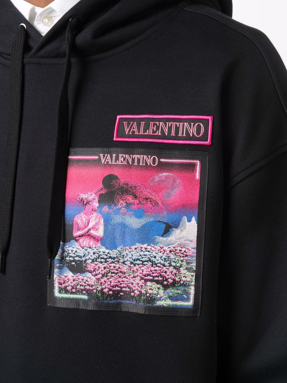 фото Valentino худи с нашивкой water sky