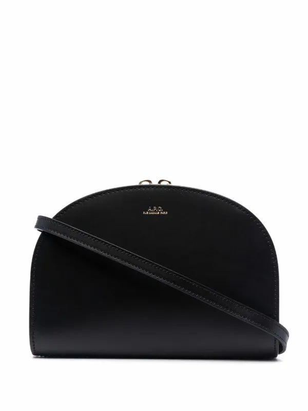 Demi Lune Mini Shoulder Bag in Black - A P C