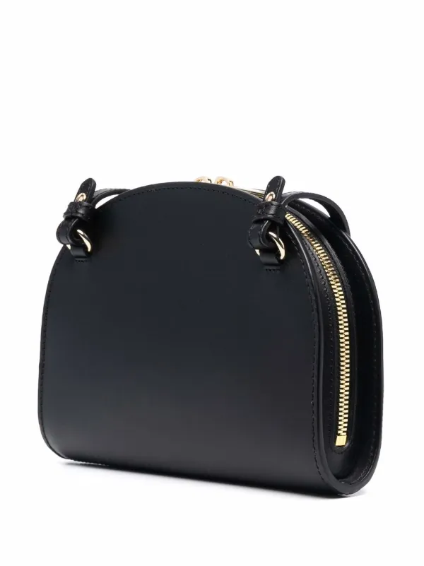 A.P.C. Bag Demi-Lune Mini Leather Black