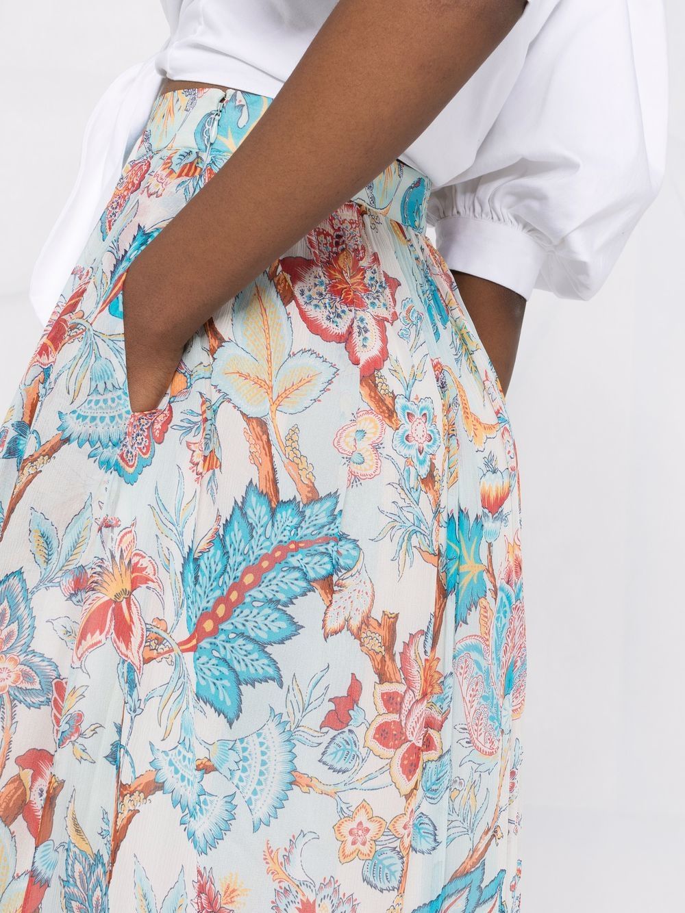 фото Etro юбка с завышенной талией и графичным принтом