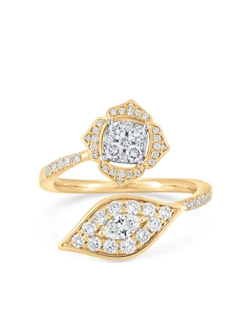 Bague Leela Donna Bypass en 18ct sertie de diamants - Sara Weinstock - Modalova